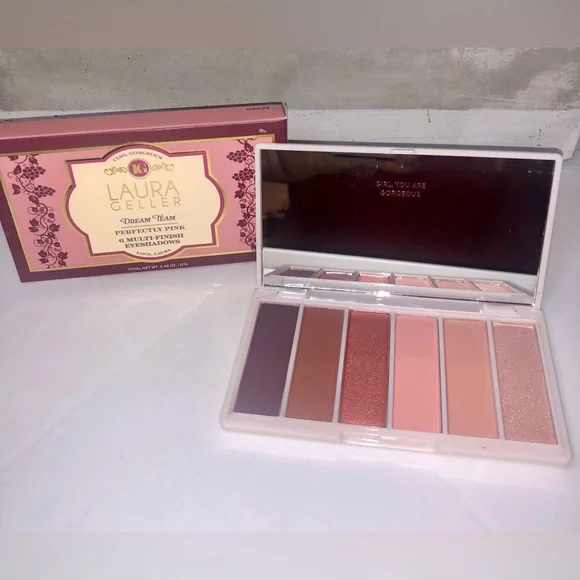 BNIB Laura Geller Compact Dream Team Perfectly Pink Eyeshadow Palette - Picture 2 of 7